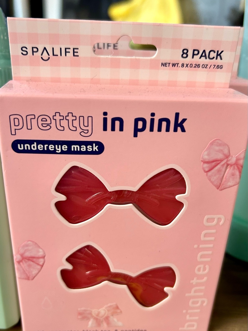 SPAlife Pretty in Pink Undereye Masks – Pink (8 Pack)